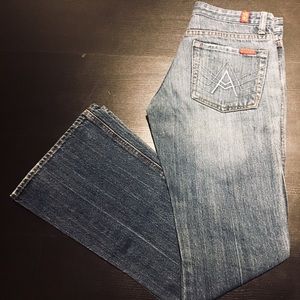 7 For All Mankind “A” pocket Flared Jeans 27”